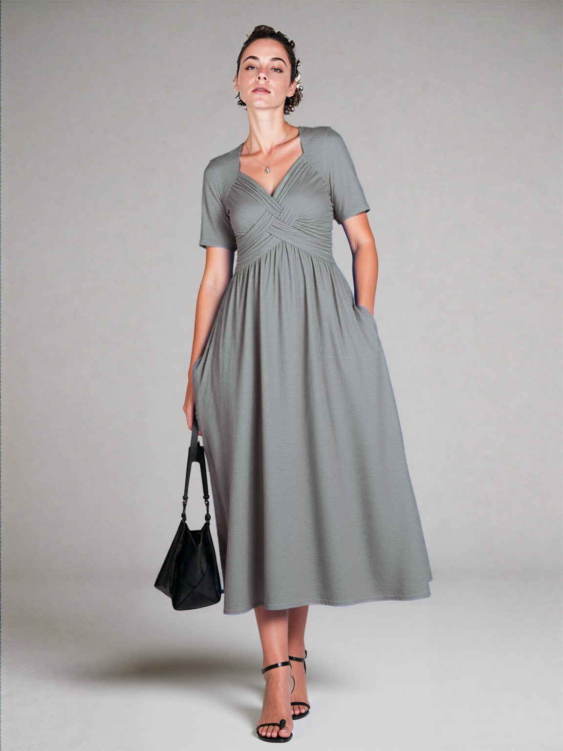 Starlit Grace Midi Dress