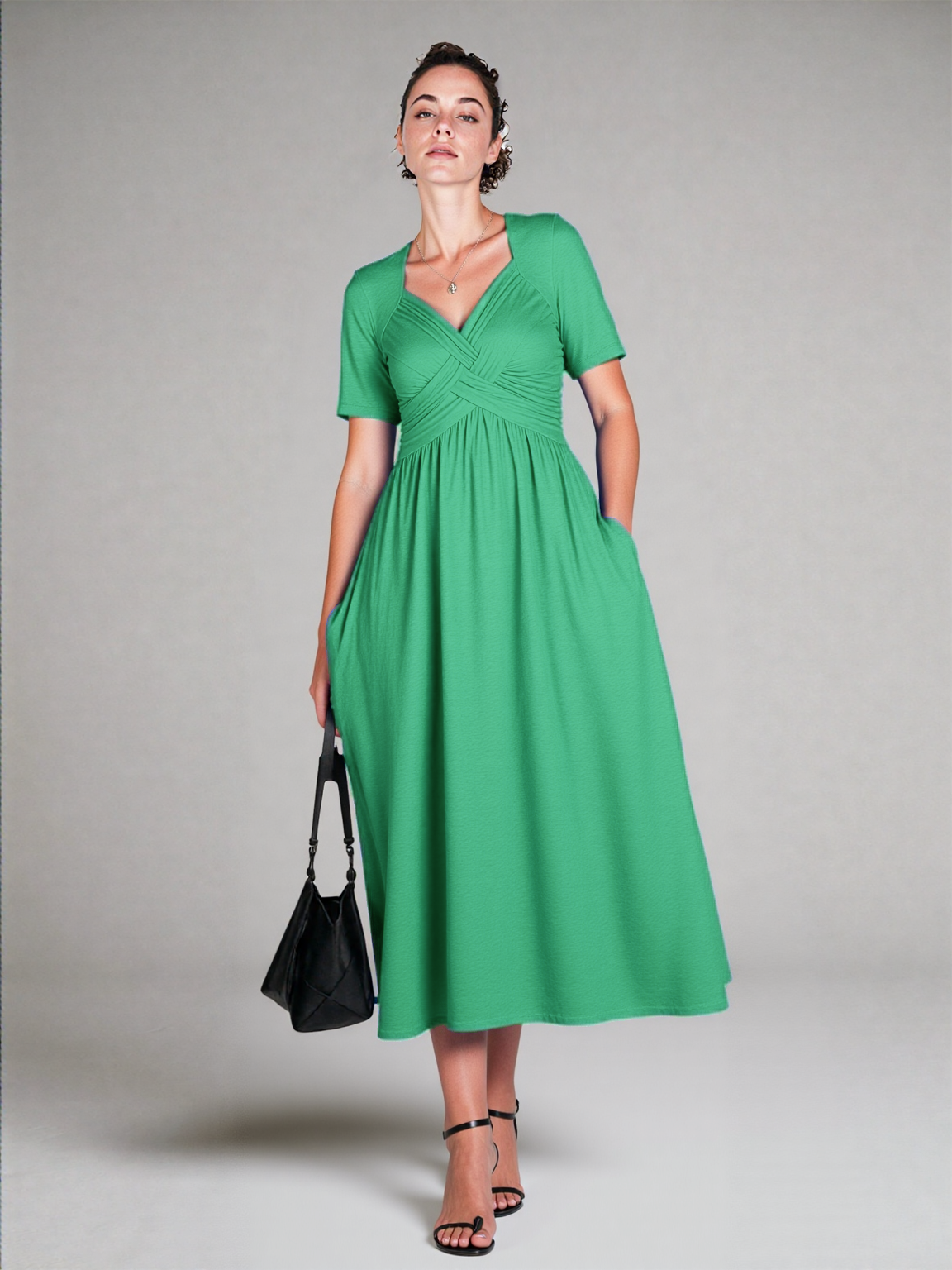 Starlit Grace Midi Dress
