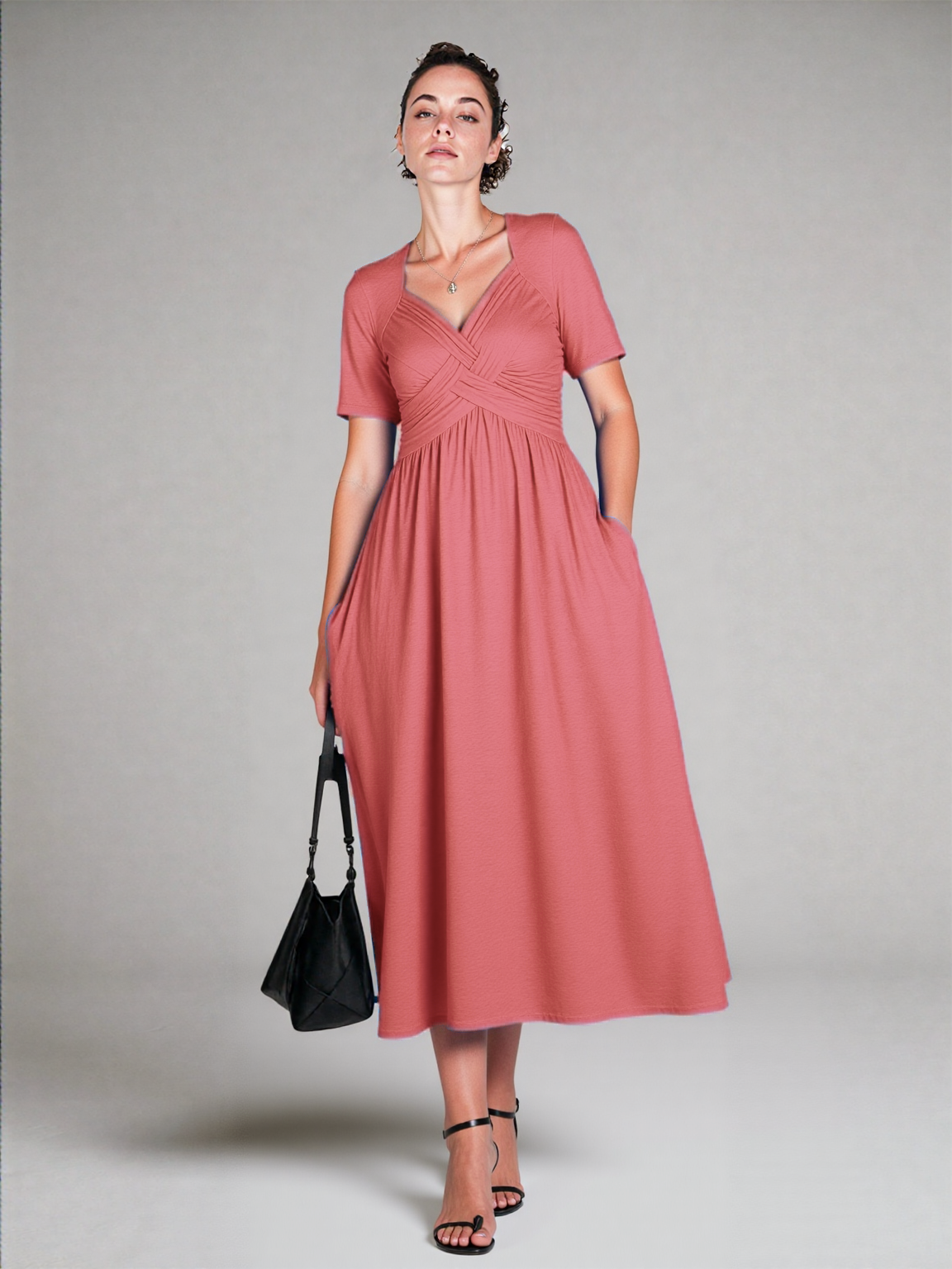 Starlit Grace Midi Dress