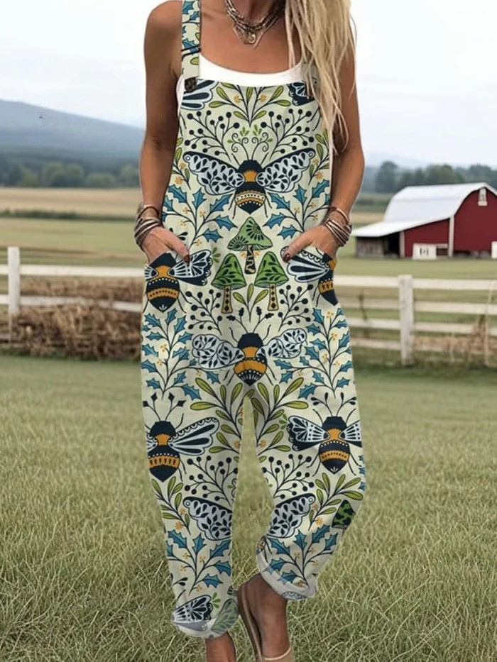 Amelia Artistic Vintage Jumpsuit