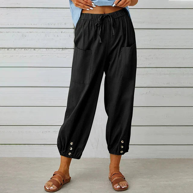 Jade Relaxed Linen Pants
