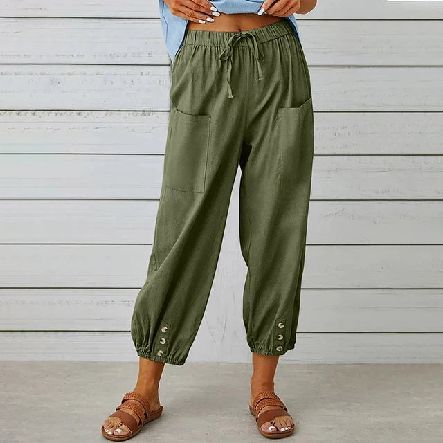 Jade Relaxed Linen Pants