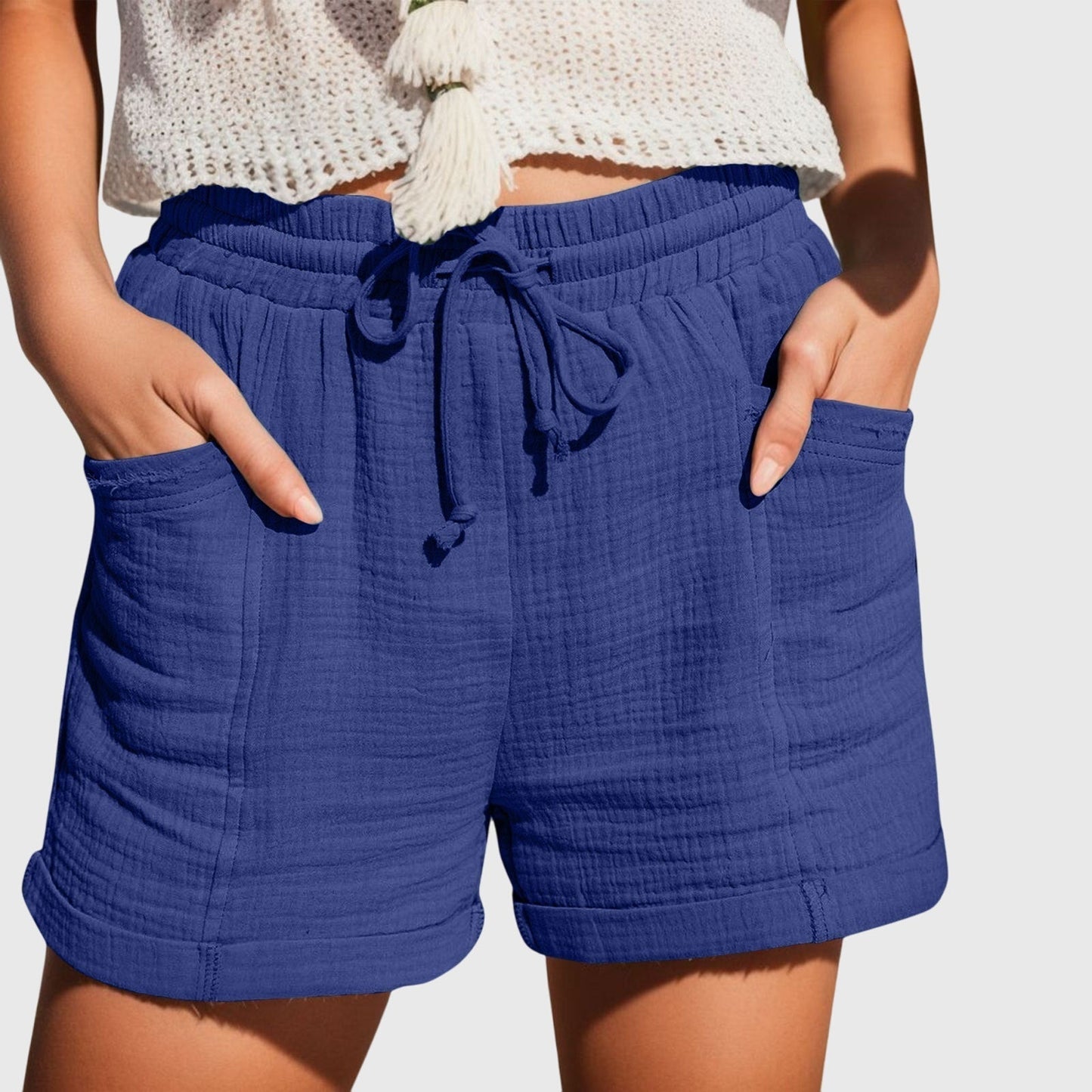 Briony Loose Fit Women’s Shorts with Elastic Waist