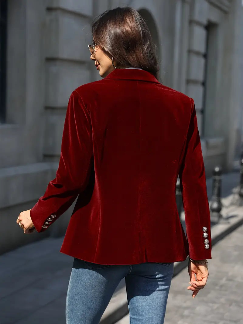 Amelia Velvet Tailored Blazer