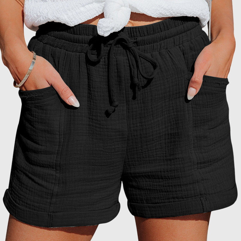 Briony Loose Fit Women’s Shorts with Elastic Waist