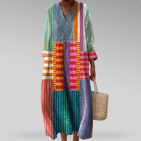Sabrina Modern Muse Geometric Midi Dress