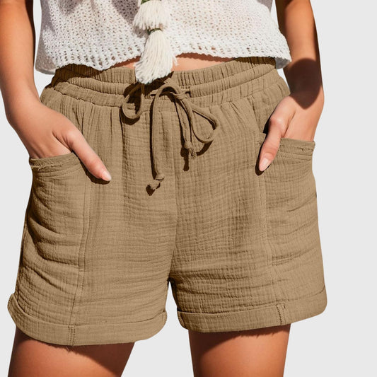 Briony Loose Fit Women’s Shorts with Elastic Waist