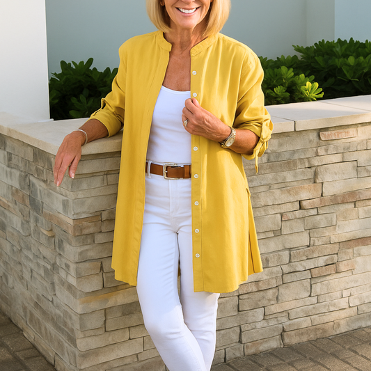 Serenya Bow-Sleeve Blouse