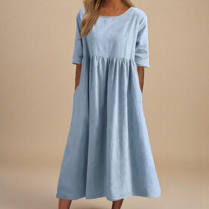 Eloise Easy-Care Cotton Day Dress
