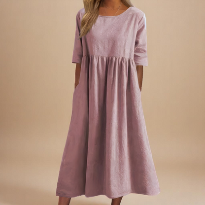 Eloise Easy-Care Cotton Day Dress