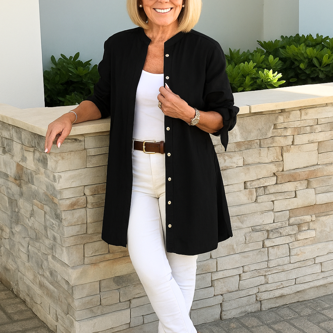 Serenya Bow-Sleeve Blouse