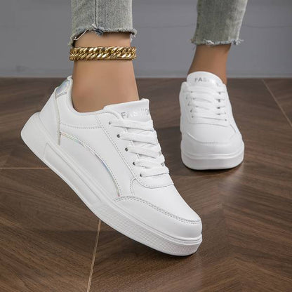 Olivia Orthopedic PU Leather Accent Sneakers