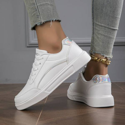 Olivia Orthopedic PU Leather Accent Sneakers