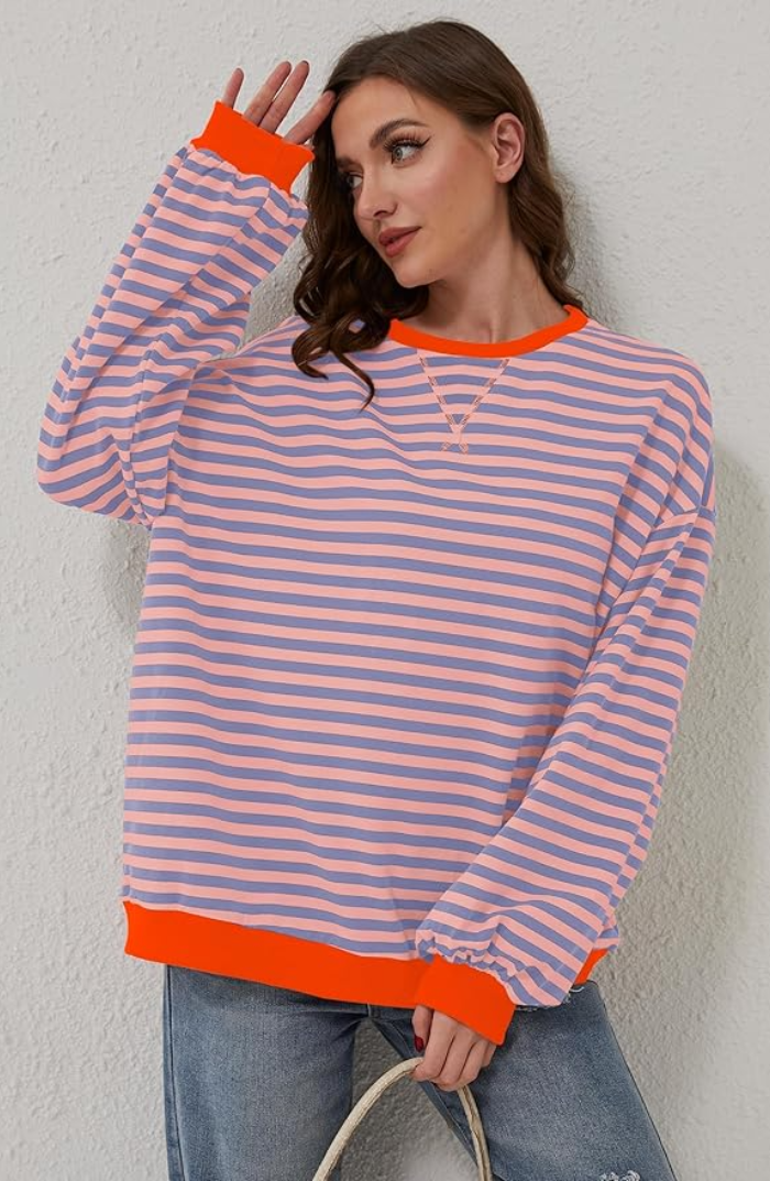 Maddie Bold Stripe Oversized Knit