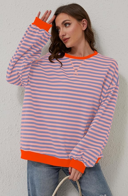 Maddie Bold Stripe Oversized Knit