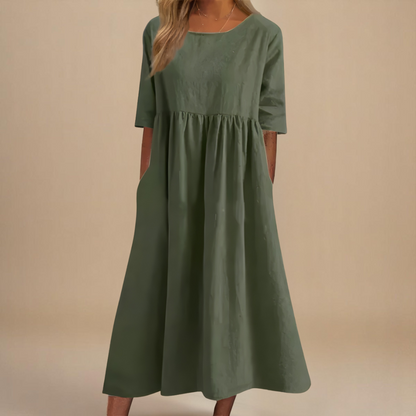Eloise Easy-Care Cotton Day Dress