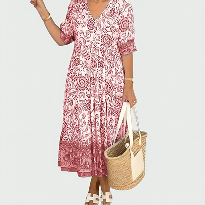 Zara Coastal Cotton Blend Summer Dress