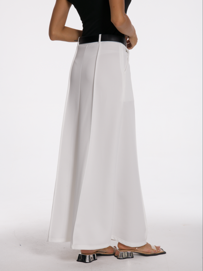Sophie Ribbed Drape Midi Skirt + FREE Gift