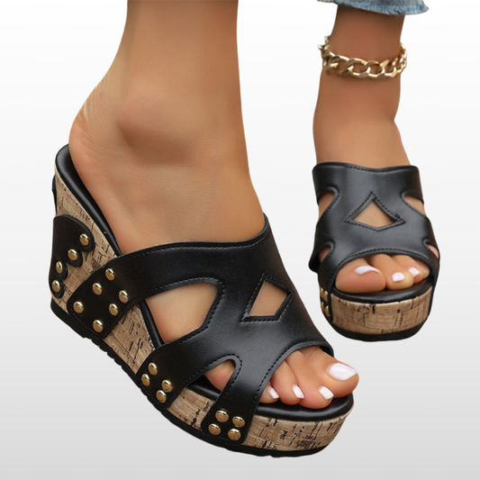 Eloura ComfortLift Wedge Sandals – All-Day Support & Effortless Style