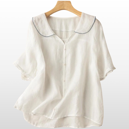 Lunaria Linen Blouse