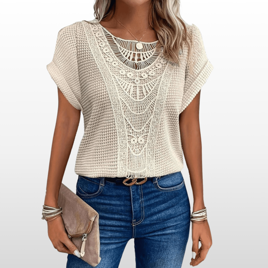 Serafina Soft Lace Blouse – Romantic Detailing & Relaxed Fit