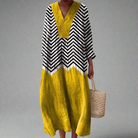 Sabrina Modern Muse Geometric Midi Dress