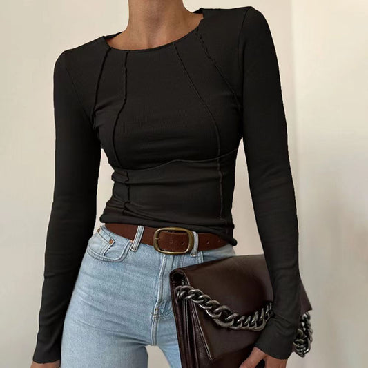 Eliza Tailored Split-Detail Luxe Top