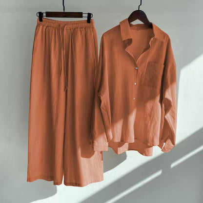Matilda Comfort Set – Timeless Shirt & Loose Trousers