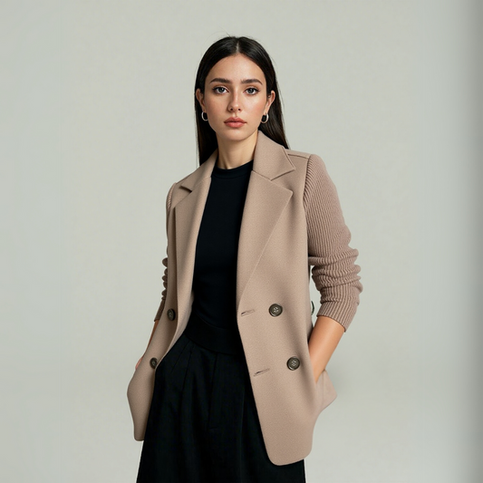 Harper Jay Blazer with Soft Knit Sleeves
