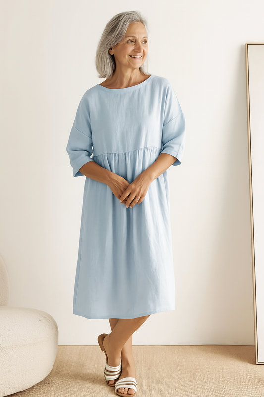 Eloise Easy-Care Cotton Day Dress