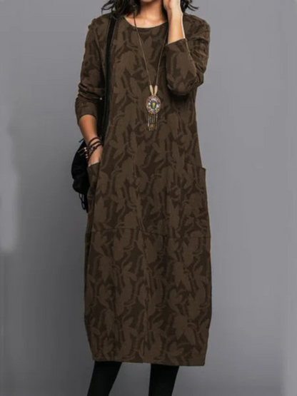 Isla Winter Chic Pocket Jacquard Dress