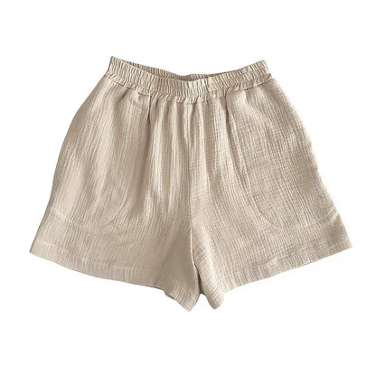 Delphine Breathable Cotton Mid-Thigh Shorts