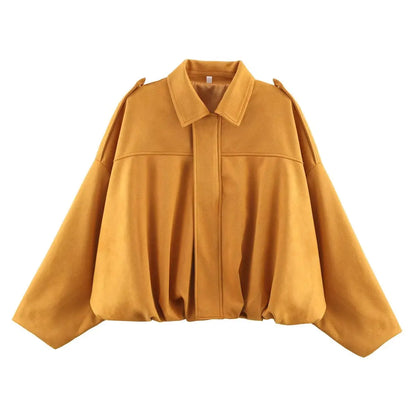 Suede Street Bomber – Soft-Touch Outerwear with Urban Edge