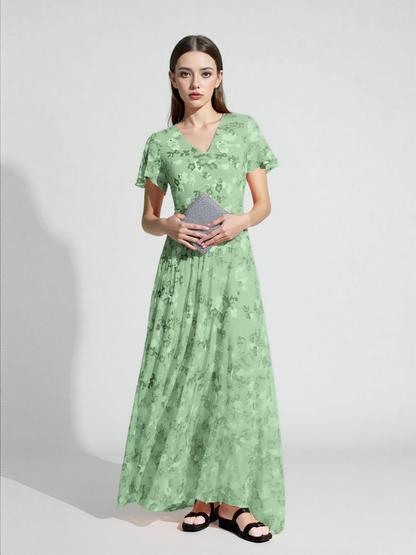 Elina Draped Confidence Maxi Dress