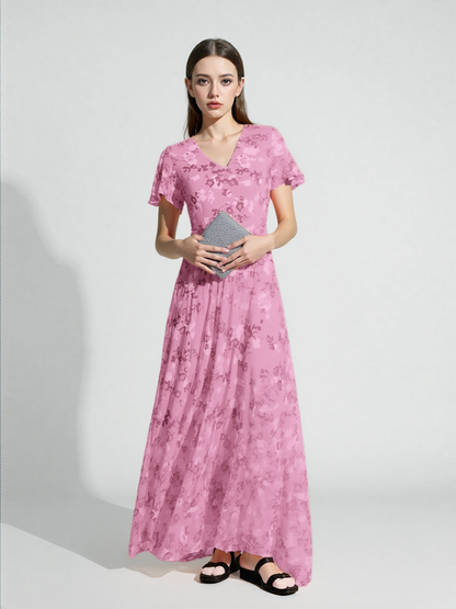 Elina Draped Confidence Maxi Dress