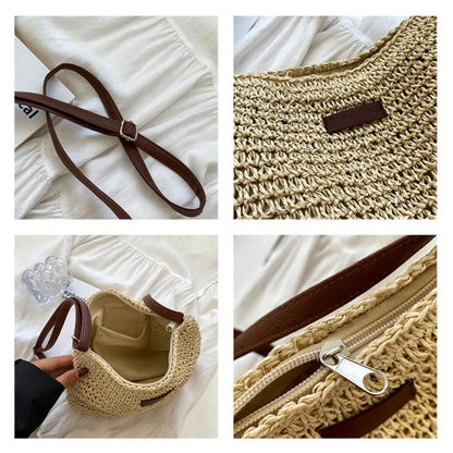 Phoebe Coastal Woven Shoulder Bag